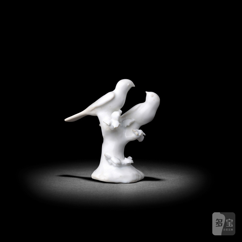 An important documentary Derby white model of two birds, dated 1751 - 图2